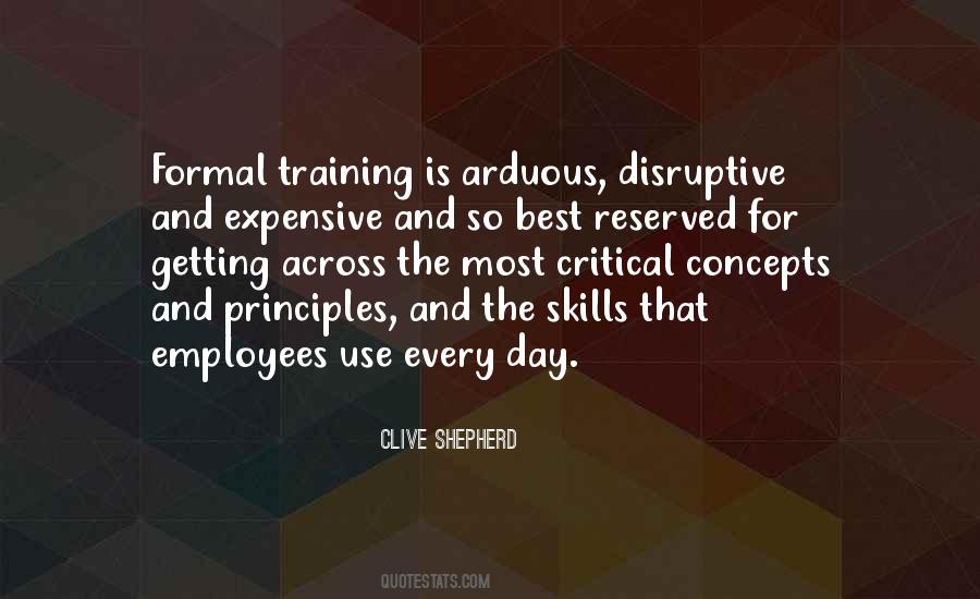 Quotes About Skills Training #1532810
