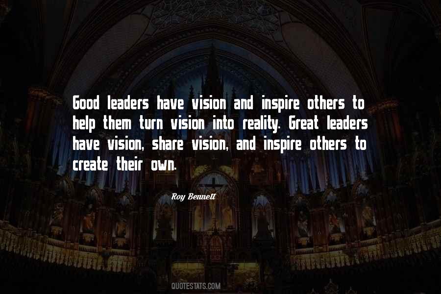 Quotes About A Visionary Leader #1314234