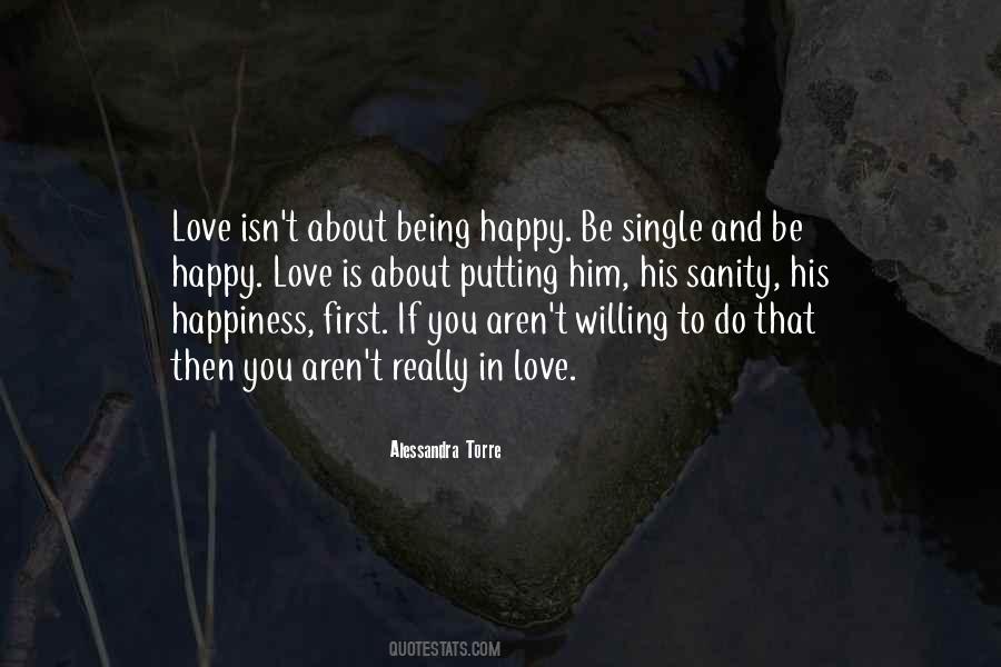 Quotes About Being Single Happy #1476642