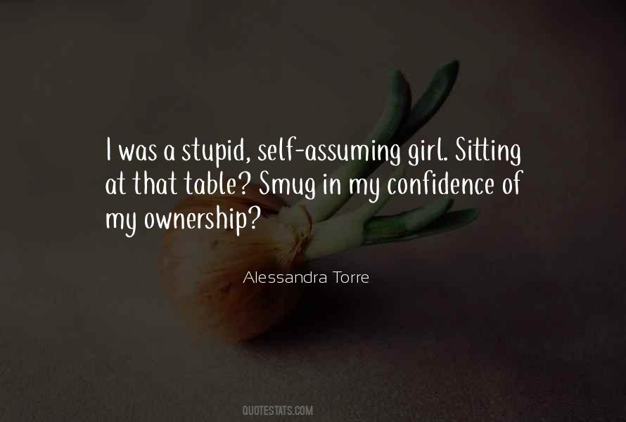 Quotes About Assuming Girl #1119446