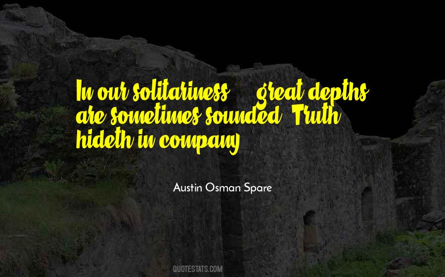 Solitariness Quotes #1772253