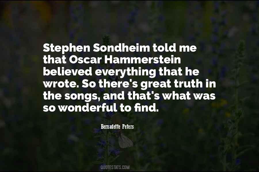 Sondheim's Quotes #935343