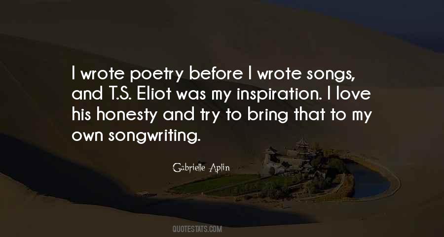 Songwriting's Quotes #637056