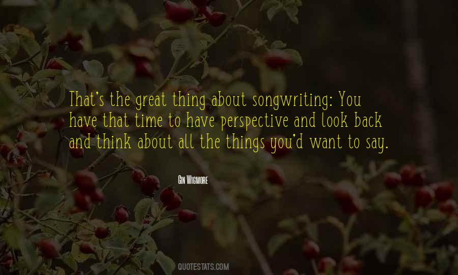 Songwriting's Quotes #847389