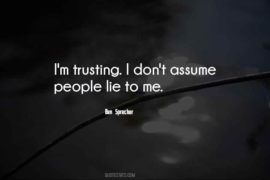 Quotes About Trusting Me #728676