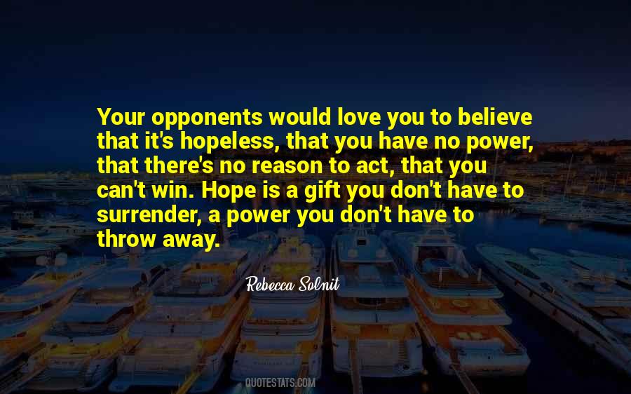 Quotes About Hope To Win #1011696