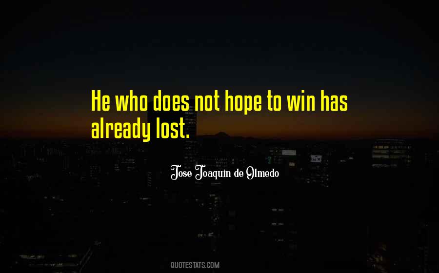 Quotes About Hope To Win #1686684