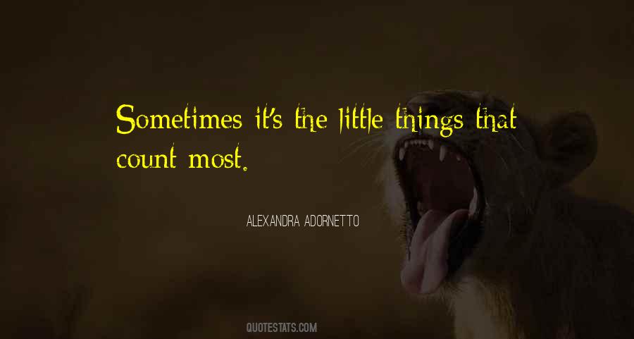 Quotes About The Little Things #1604845