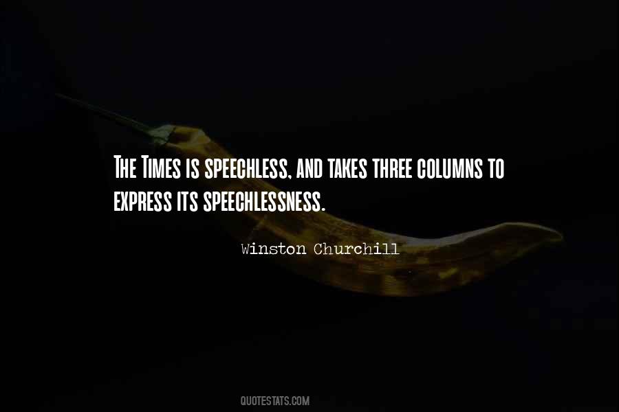 Speechlessness Quotes #1620338