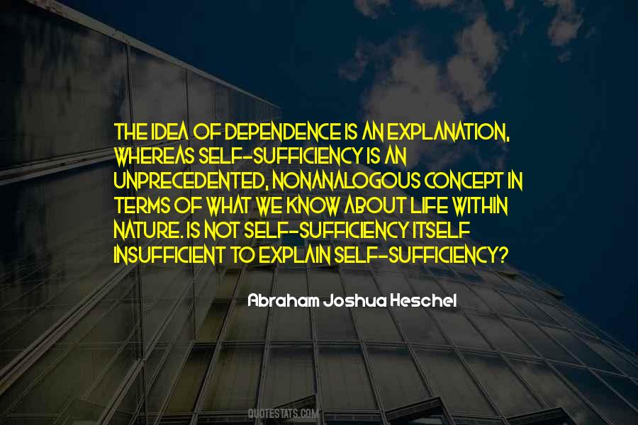 Quotes About Self Sufficiency #1243986