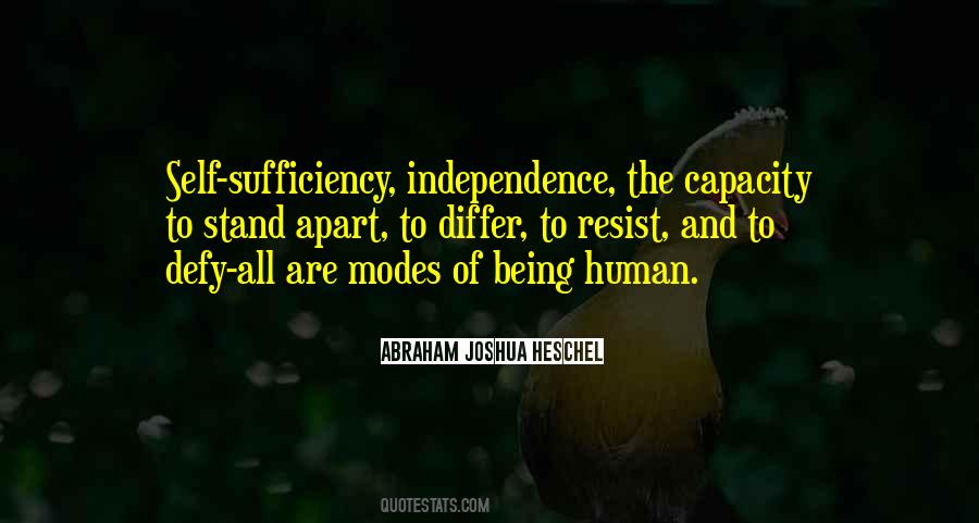 Quotes About Self Sufficiency #1492166