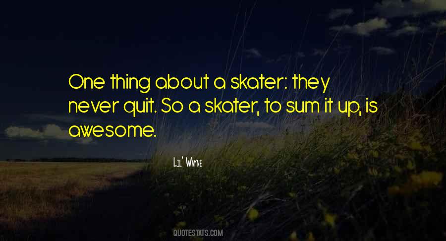 Quotes About Skater #660293