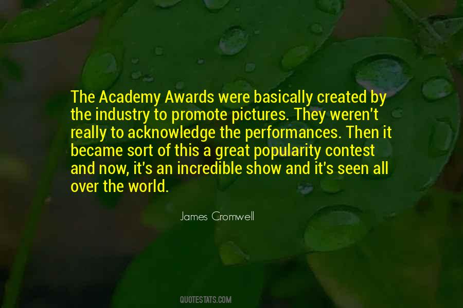 Quotes About The Academy Awards #512246