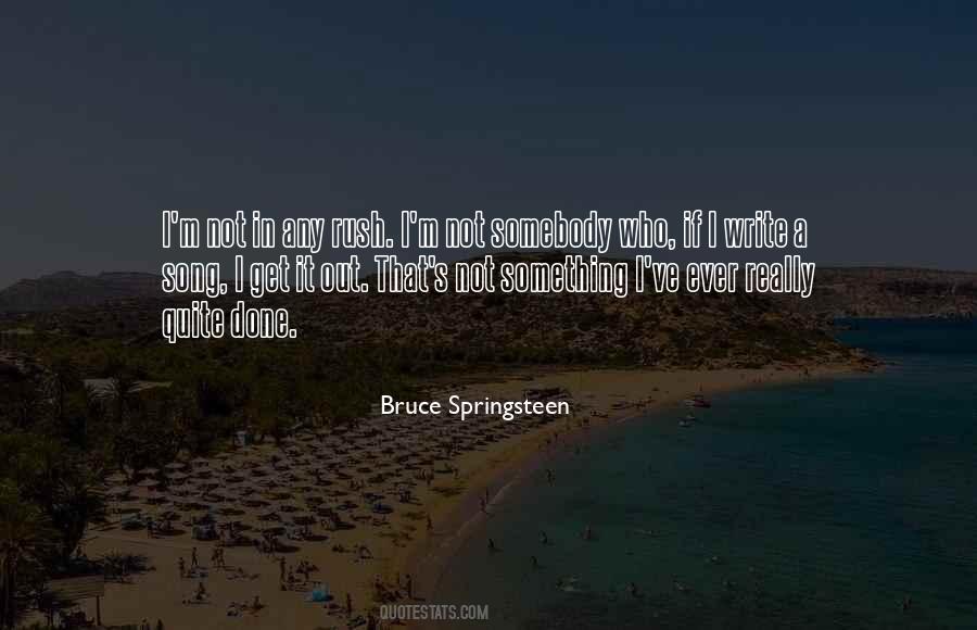 Springsteen's Quotes #849613