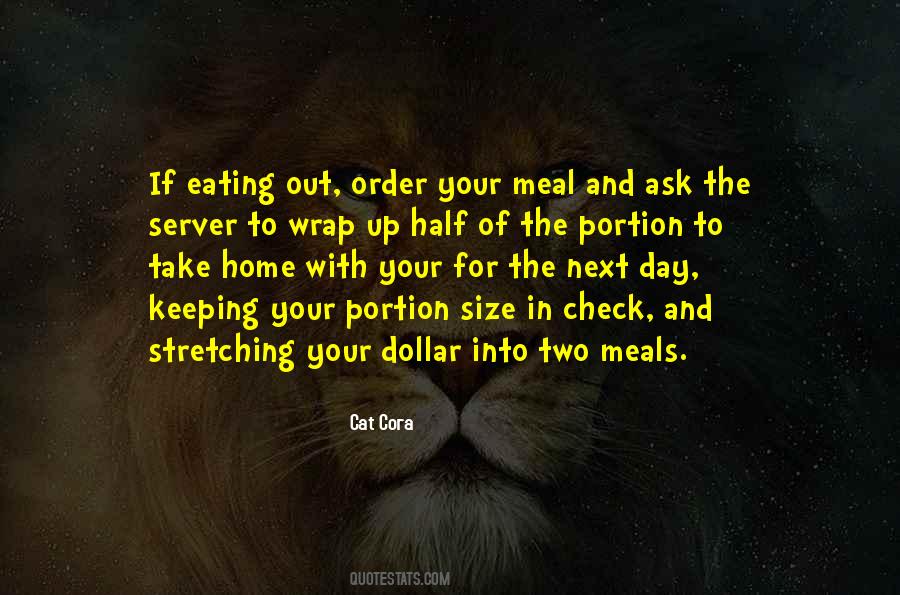 Quotes About Meals #1279488
