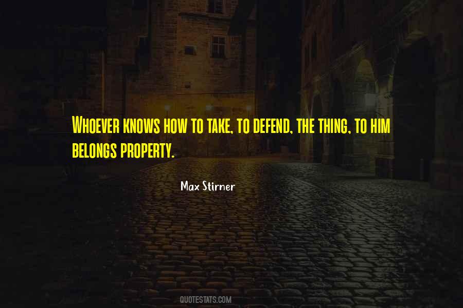 Stirner's Quotes #685765