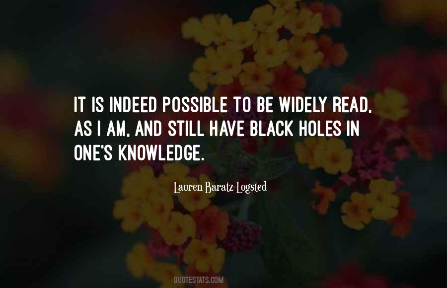 Quotes About Black Holes #1307437