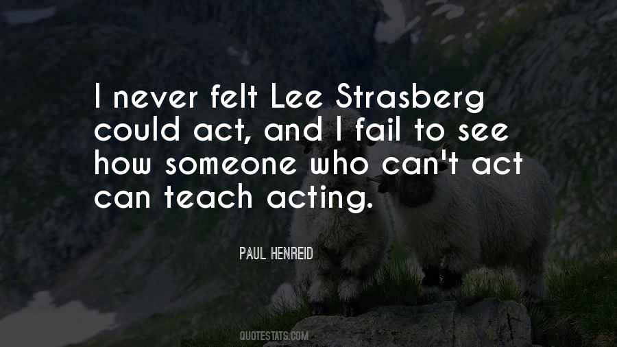 Strasberg's Quotes #61377