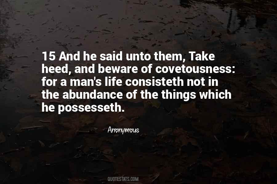 Quotes About Covetousness #1422823