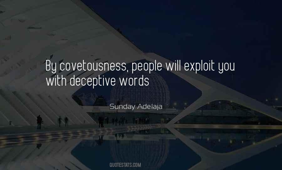 Quotes About Covetousness #960459