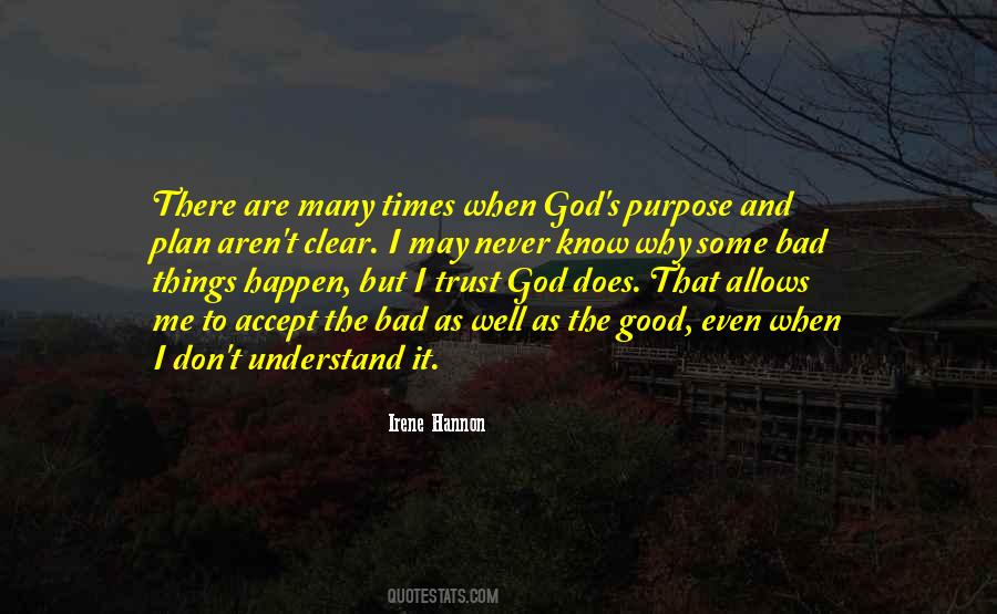 Quotes About God's Purpose #1322156