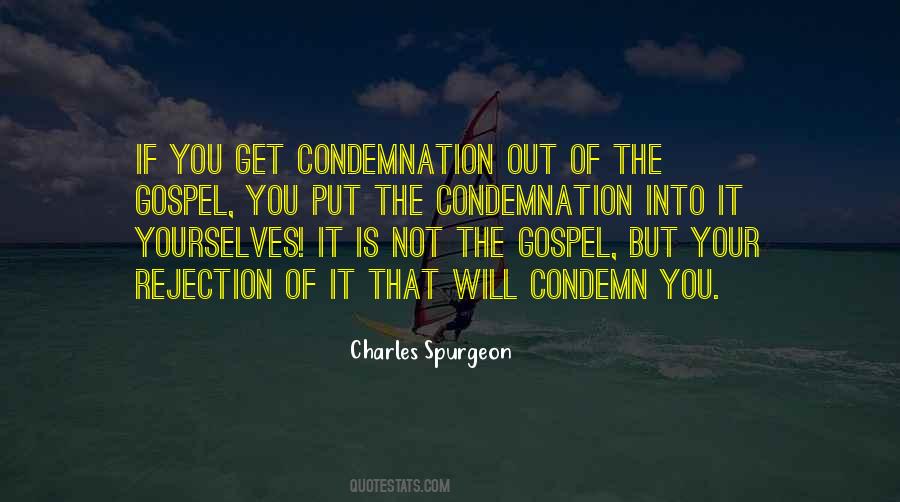 Quotes About Condemnation #1489166