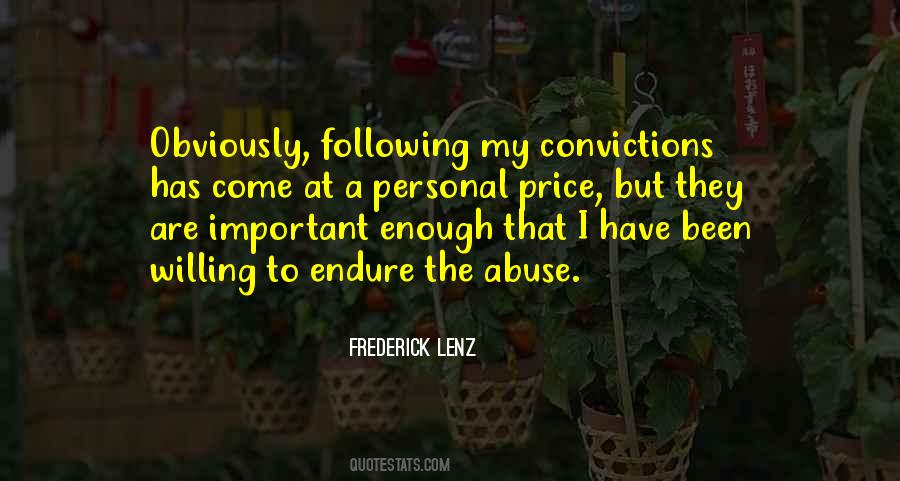 Quotes About Personal Convictions #791005