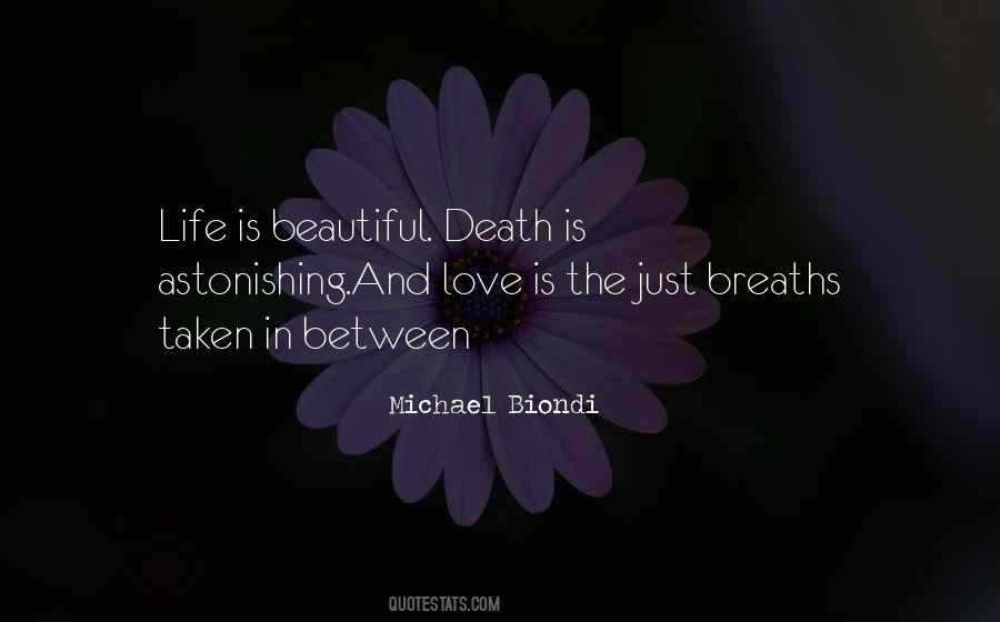 Quotes About Beautiful Life And Death #1592423