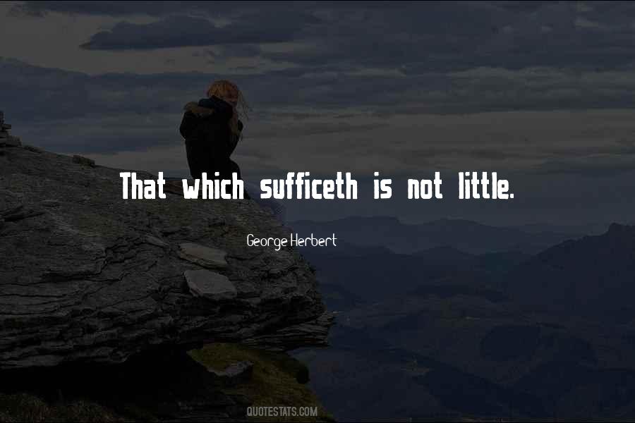 Sufficeth Quotes #1447626