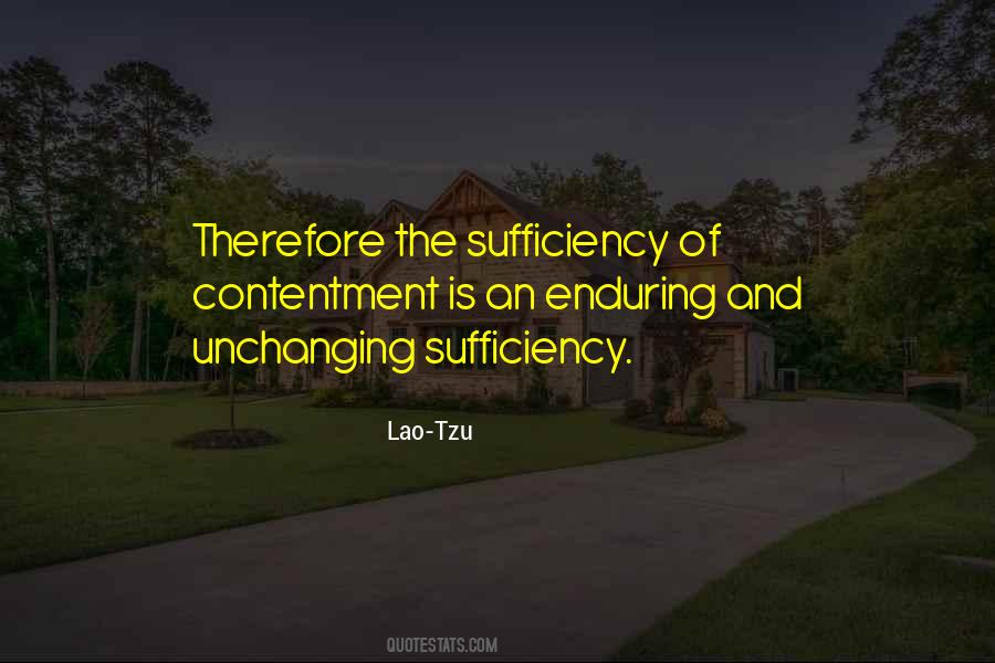 Sufficiency's Quotes #419964