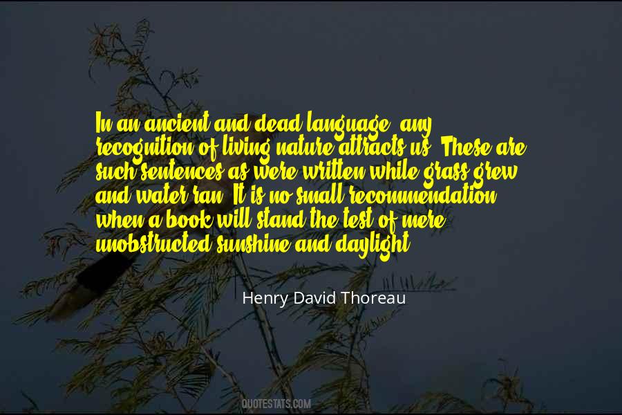Quotes About Nature Thoreau #19893