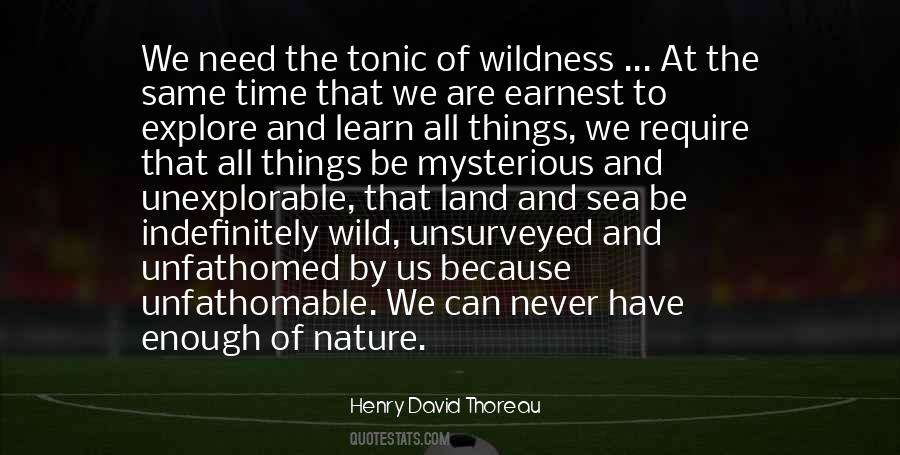 Quotes About Nature Thoreau #555410