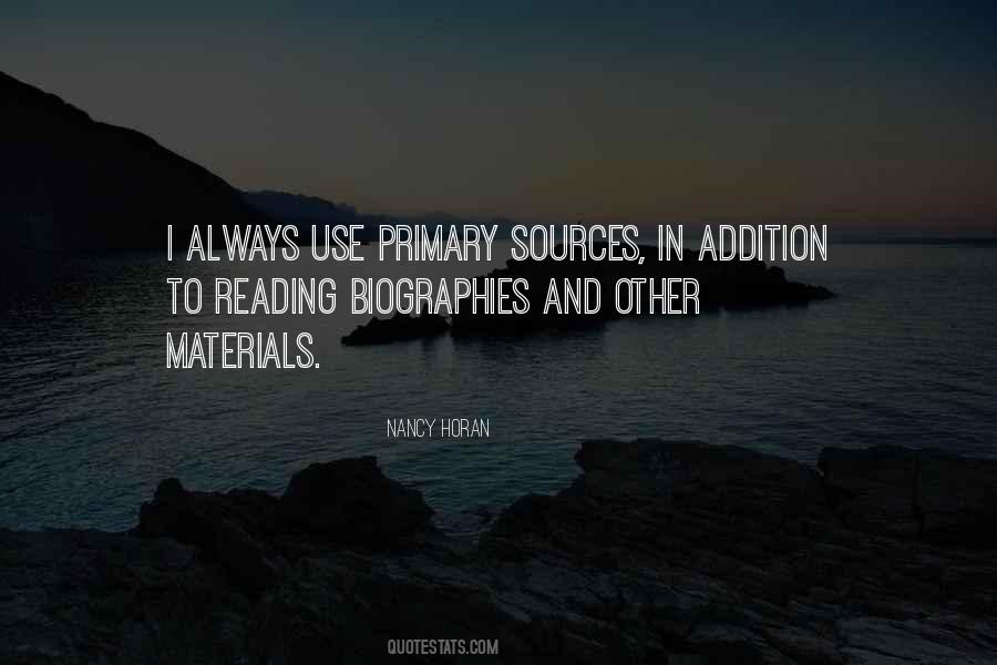 Quotes About Primary Sources #885695