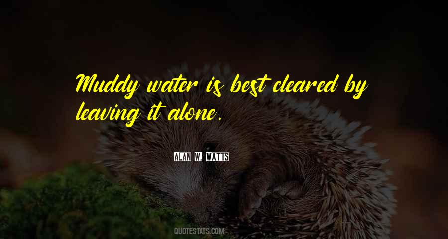 Quotes About Muddy Water #172236