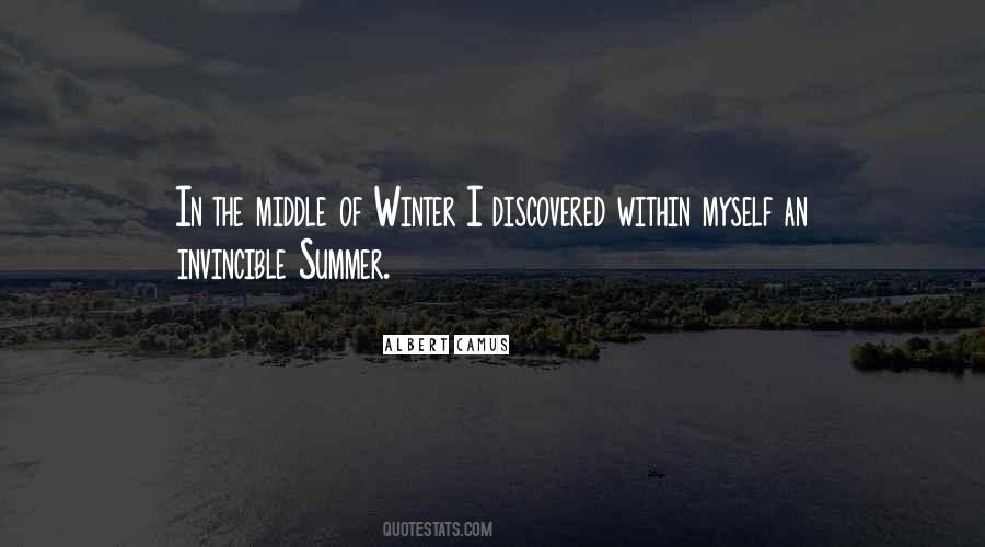 Quotes About Winter And Summer #102682