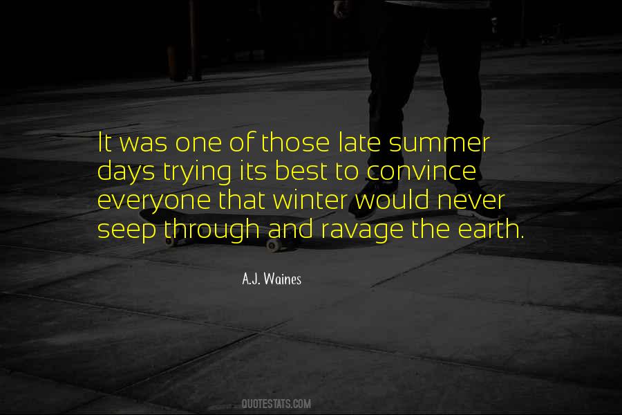 Quotes About Winter And Summer #160461