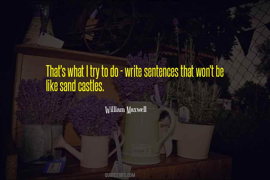 Quotes About Castles In The Sand #1124056