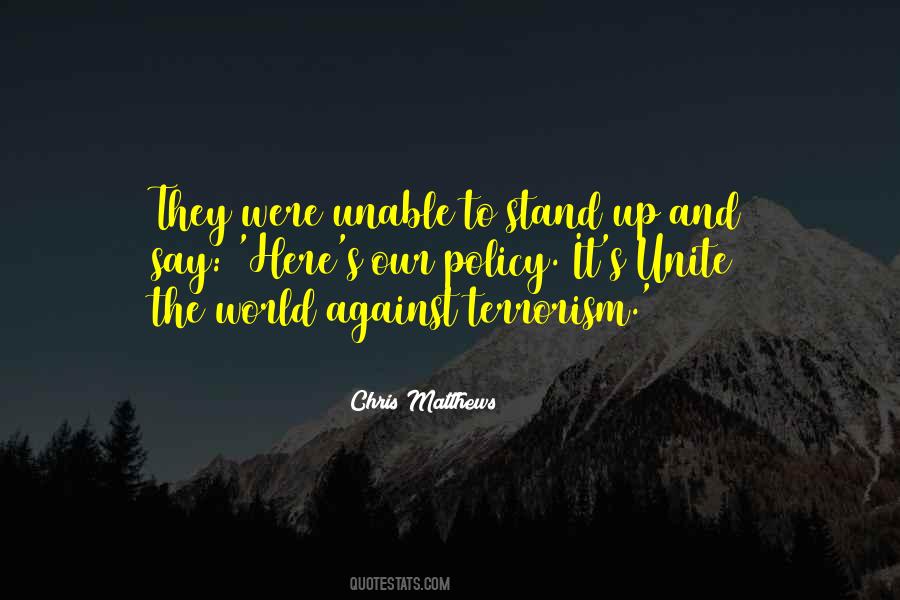 Terrorism's Quotes #98516