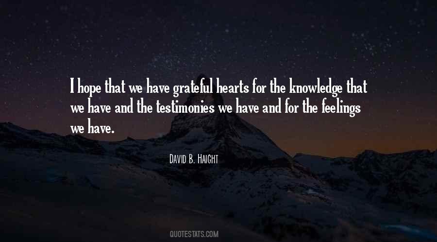 Testimonies Quotes #1745545