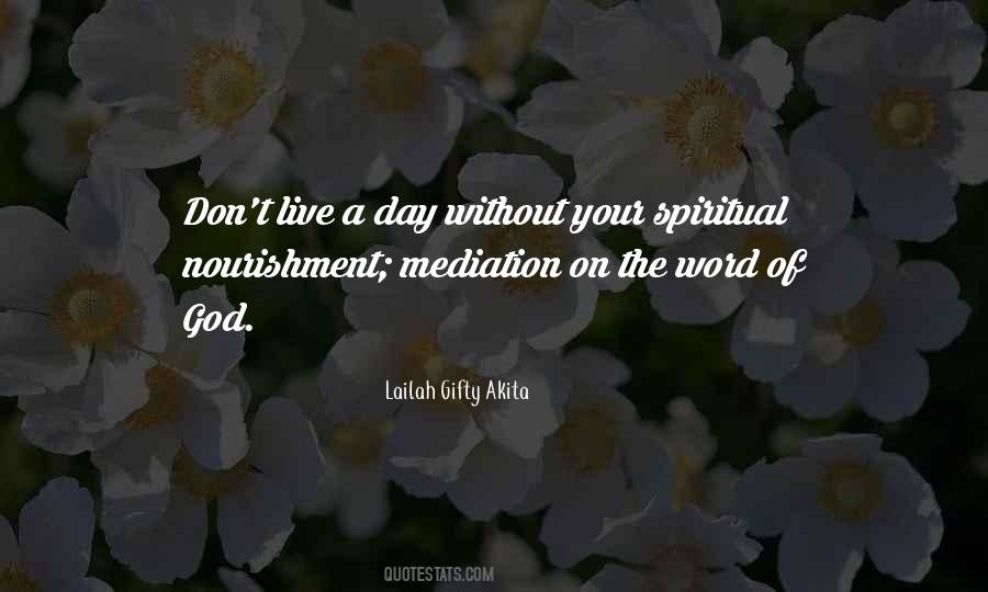 Quotes About Spiritual Nourishment #445418