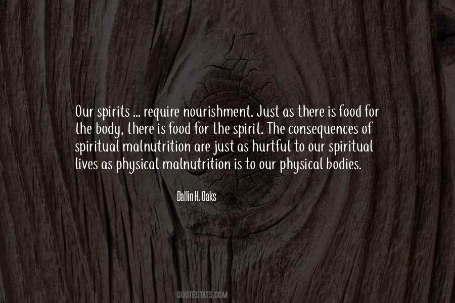Quotes About Spiritual Nourishment #485752