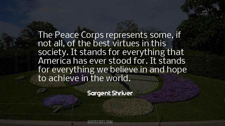 Quotes About Peace Corps #126870