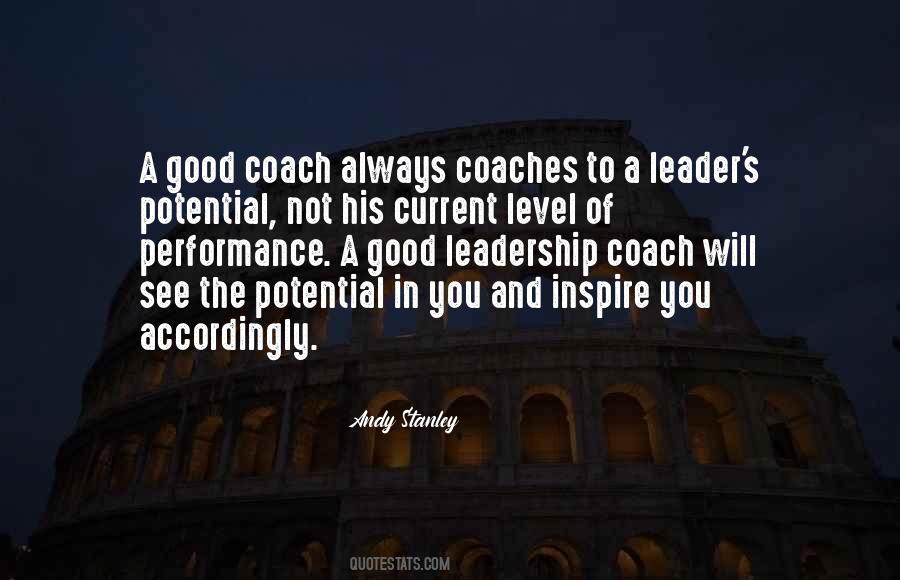 Quotes About Coaching Leadership #1716145