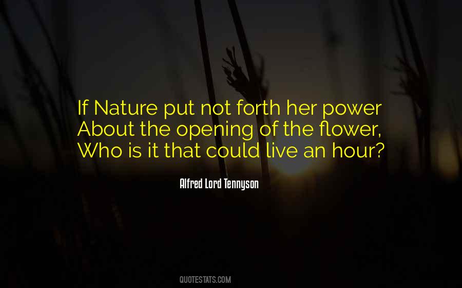 Quotes About Power Of Nature #11713