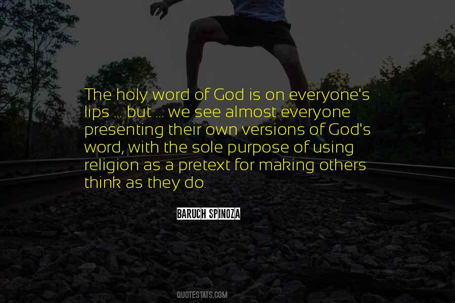 Quotes About The Purpose Of Religion #1074464
