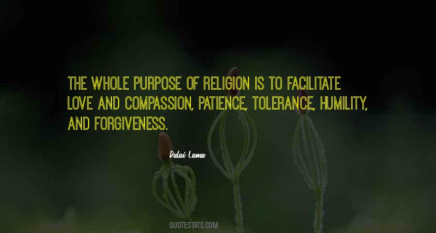 Quotes About The Purpose Of Religion #1140022