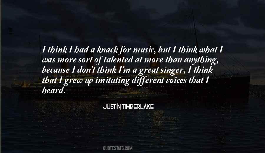 Timberlake's Quotes #110098