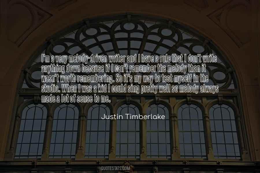 Timberlake's Quotes #451316