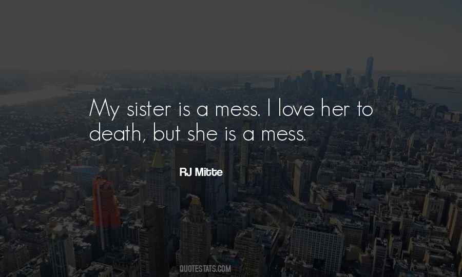 Quotes About Sister Death #1668652