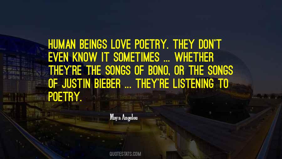 Quotes About Justin Bieber Songs #1809981